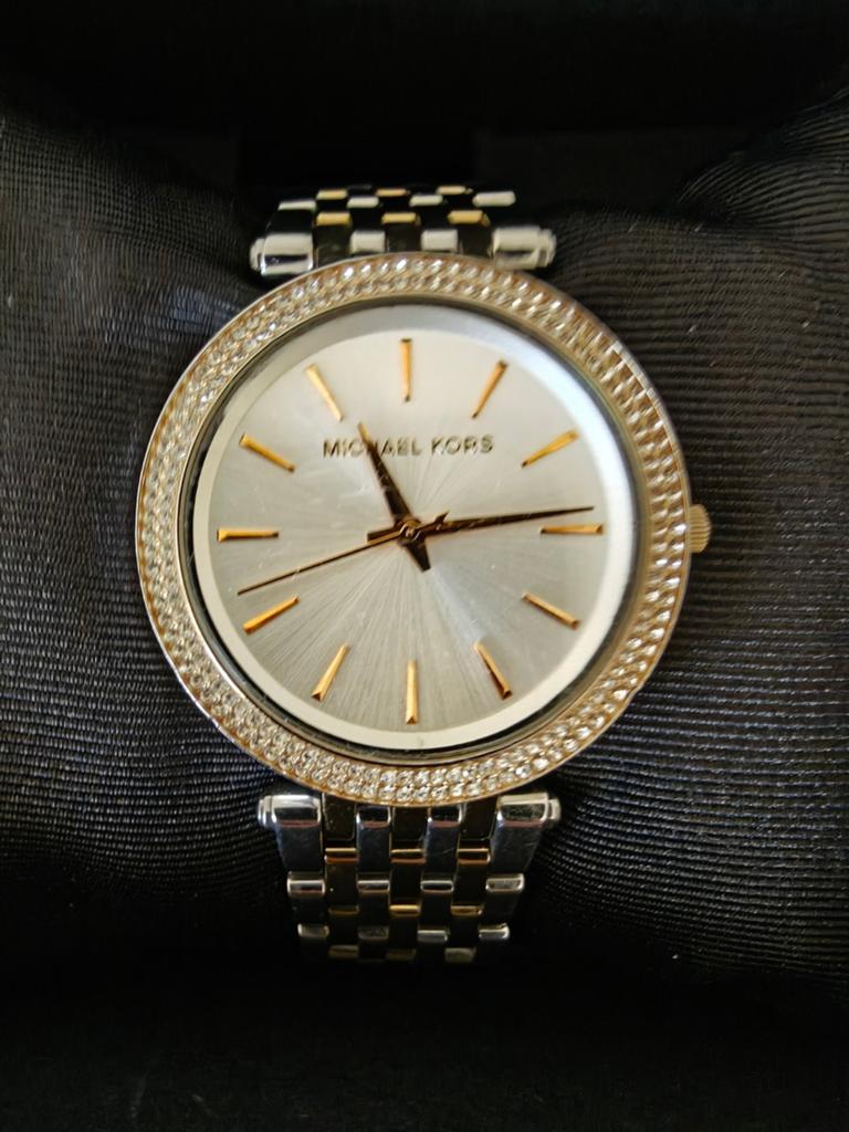Michael Kors Darci MK-3215 dameshorloge, Overige merken, Staal, Gebruikt, Staal