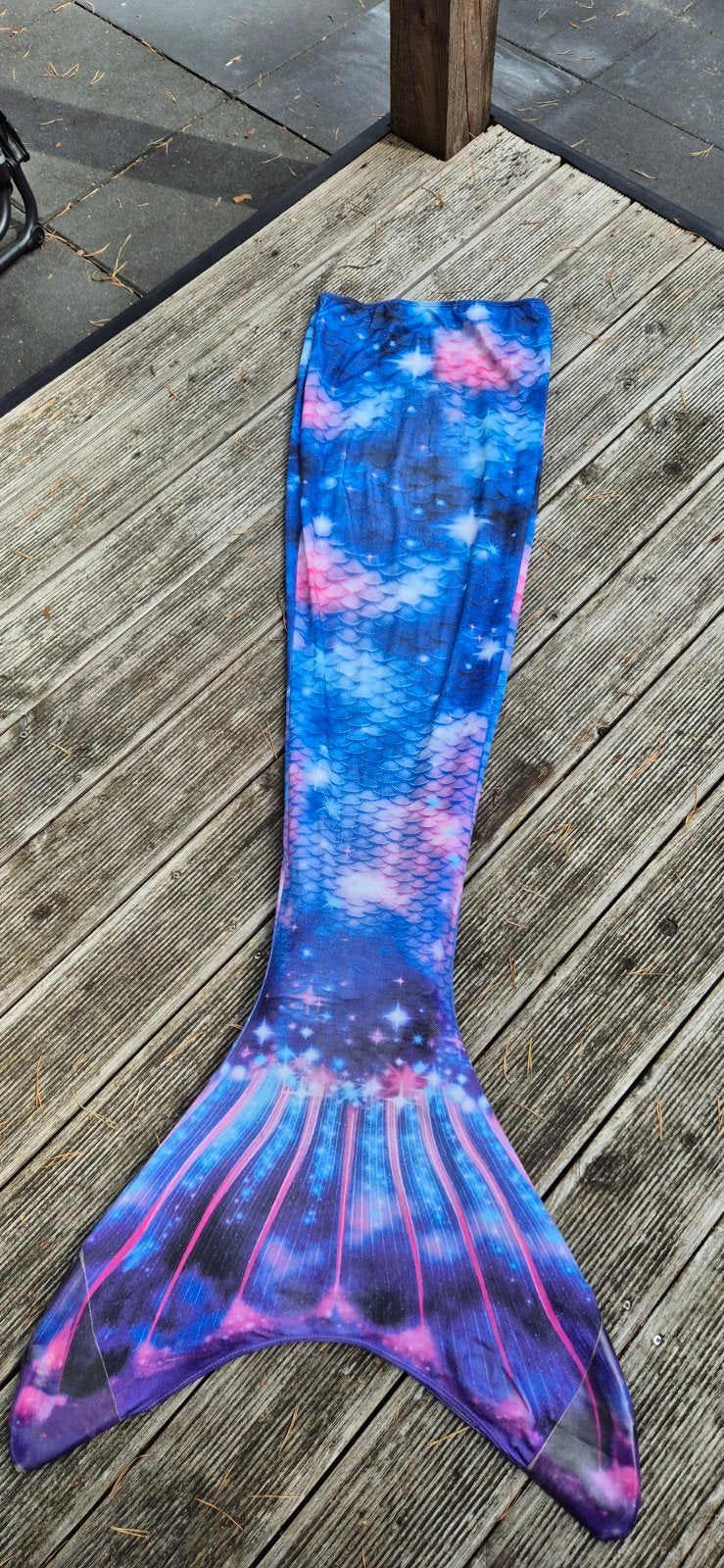 Zeemeerminnenstaart met monovin - Maat S/L, Kinderen en Baby's, Kinderkleding | Kinder-zwemkleding, Ophalen of Verzenden, Gebruikt