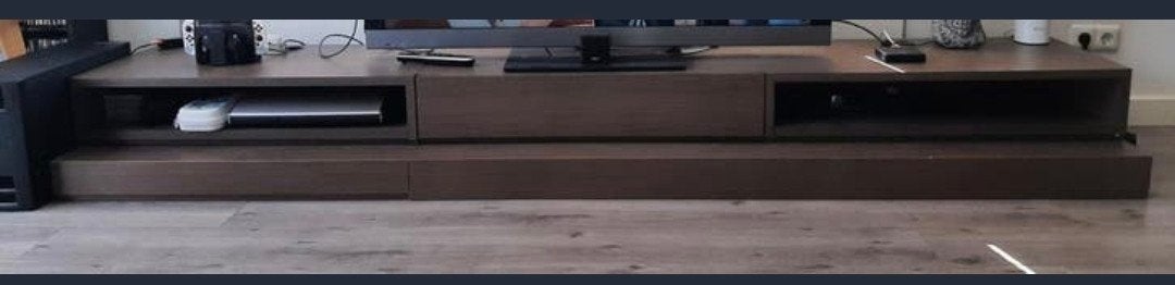 NATUZZI  design TV meubel, Huis en Inrichting, Ophalen, Gebruikt, Eikenhout, 200 cm of meer