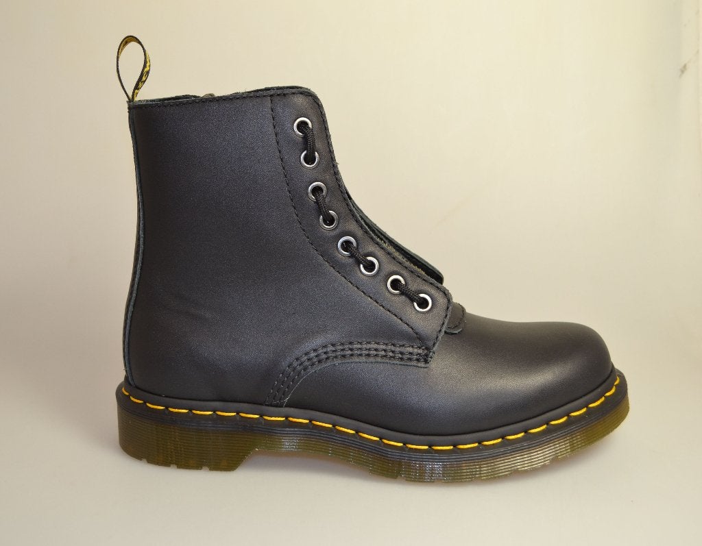 dr martens pascal front zip nappa zwart maat 36, 37,38,39,40, Zwart, Lage of Enkellaarzen, Nieuw, Ophalen of Verzenden