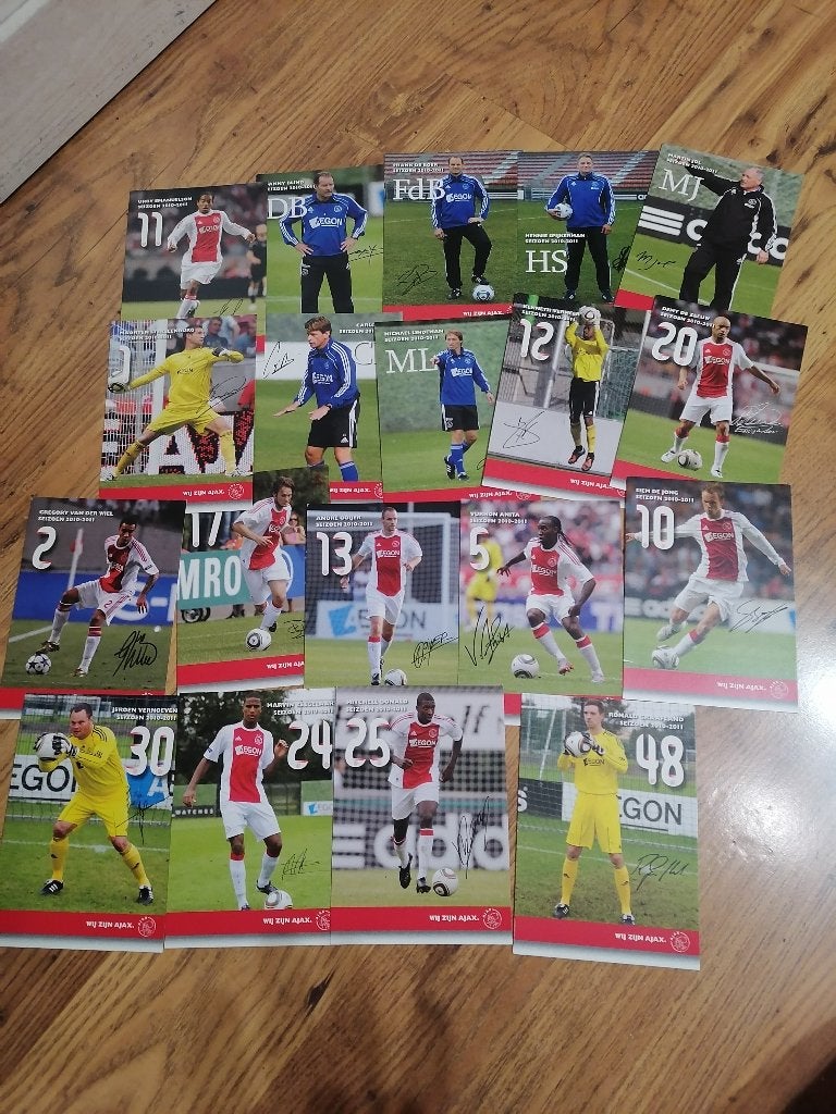 19 x Ajax spelerskaarten 2010-2011, Verzenden, Nieuw, Ajax, Spelerskaart