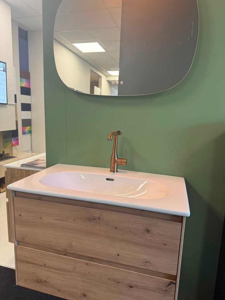 Laufen Lani wastafelmeubelset 80cm + Spiegel en kraan