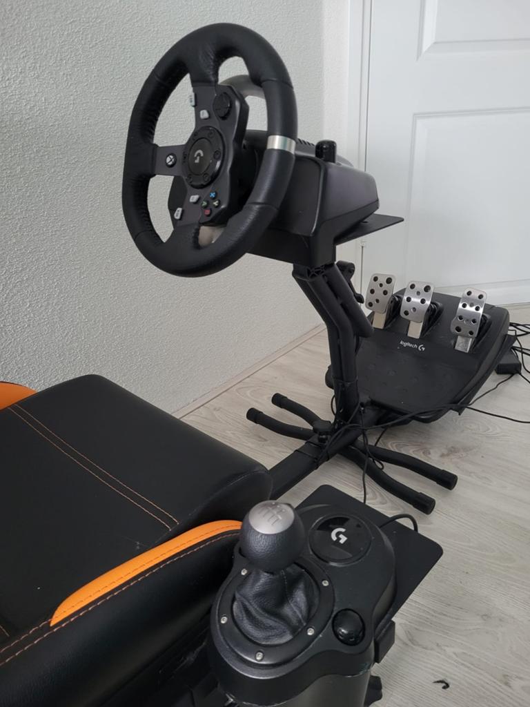 Logitech G920 racestuur met pedalen, shifter en Playseat, Ophalen, Gebruikt