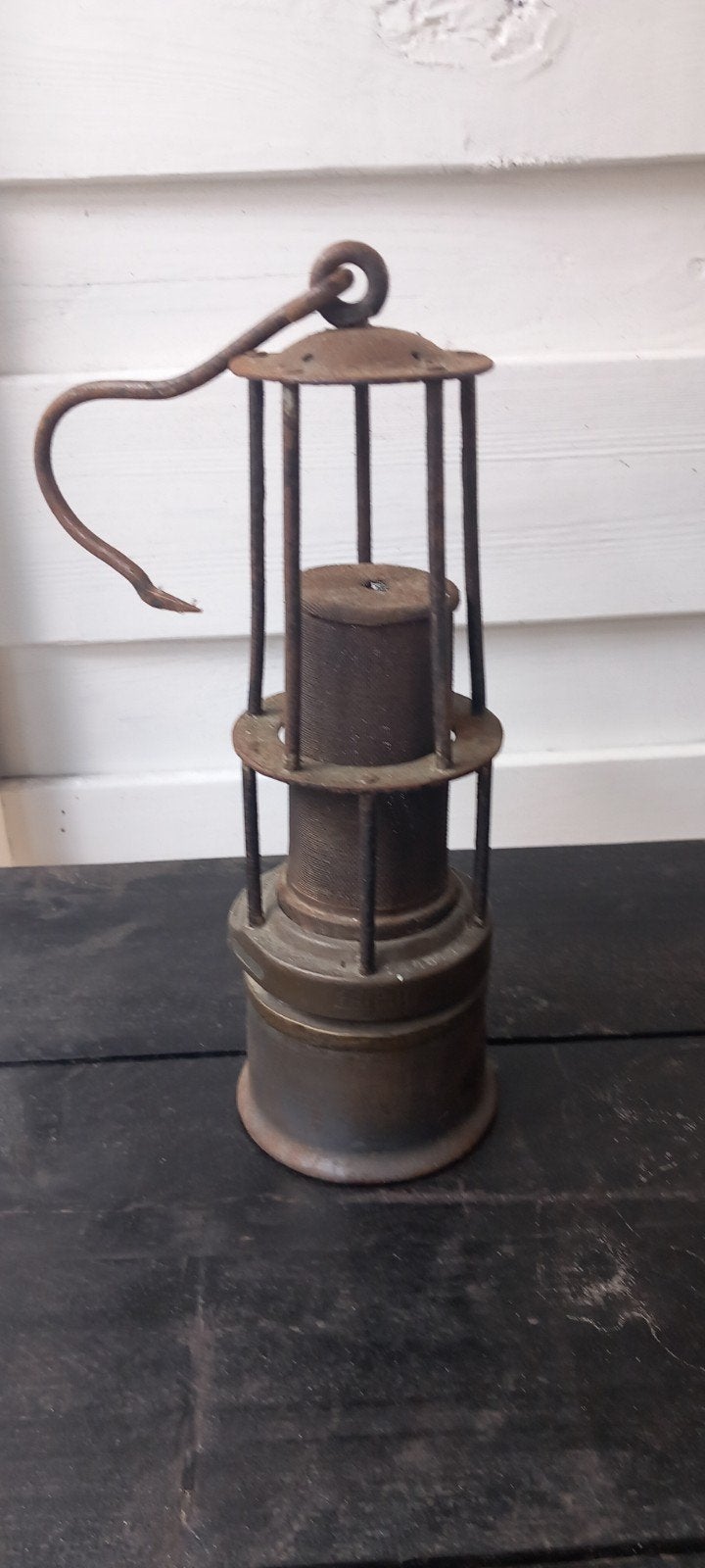 Antieke mijnlamp - robuust en decoratief, Ophalen of Verzenden