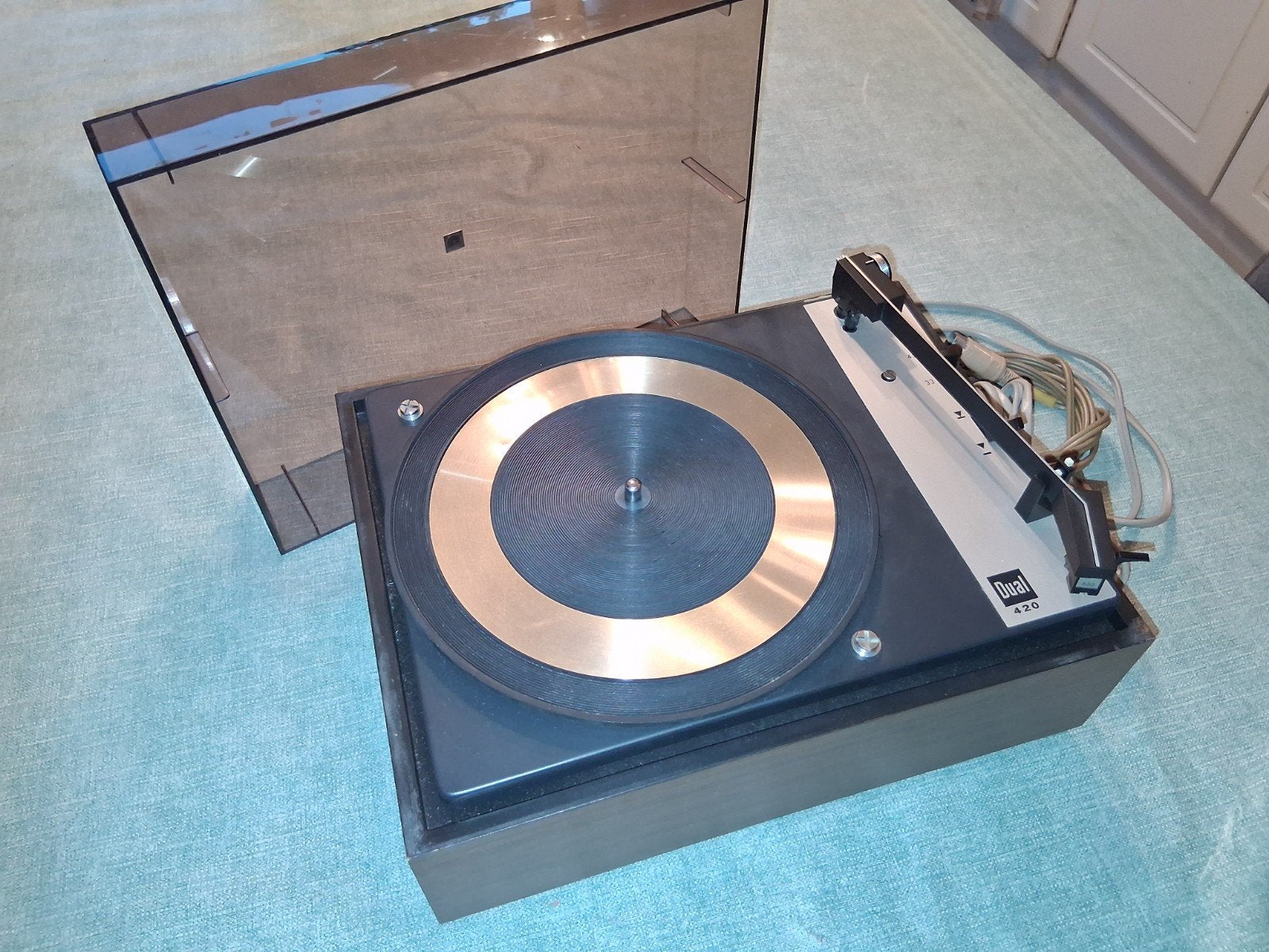 Vintage Dual CS 420 platenspeler, Ophalen, Gebruikt, Dual
