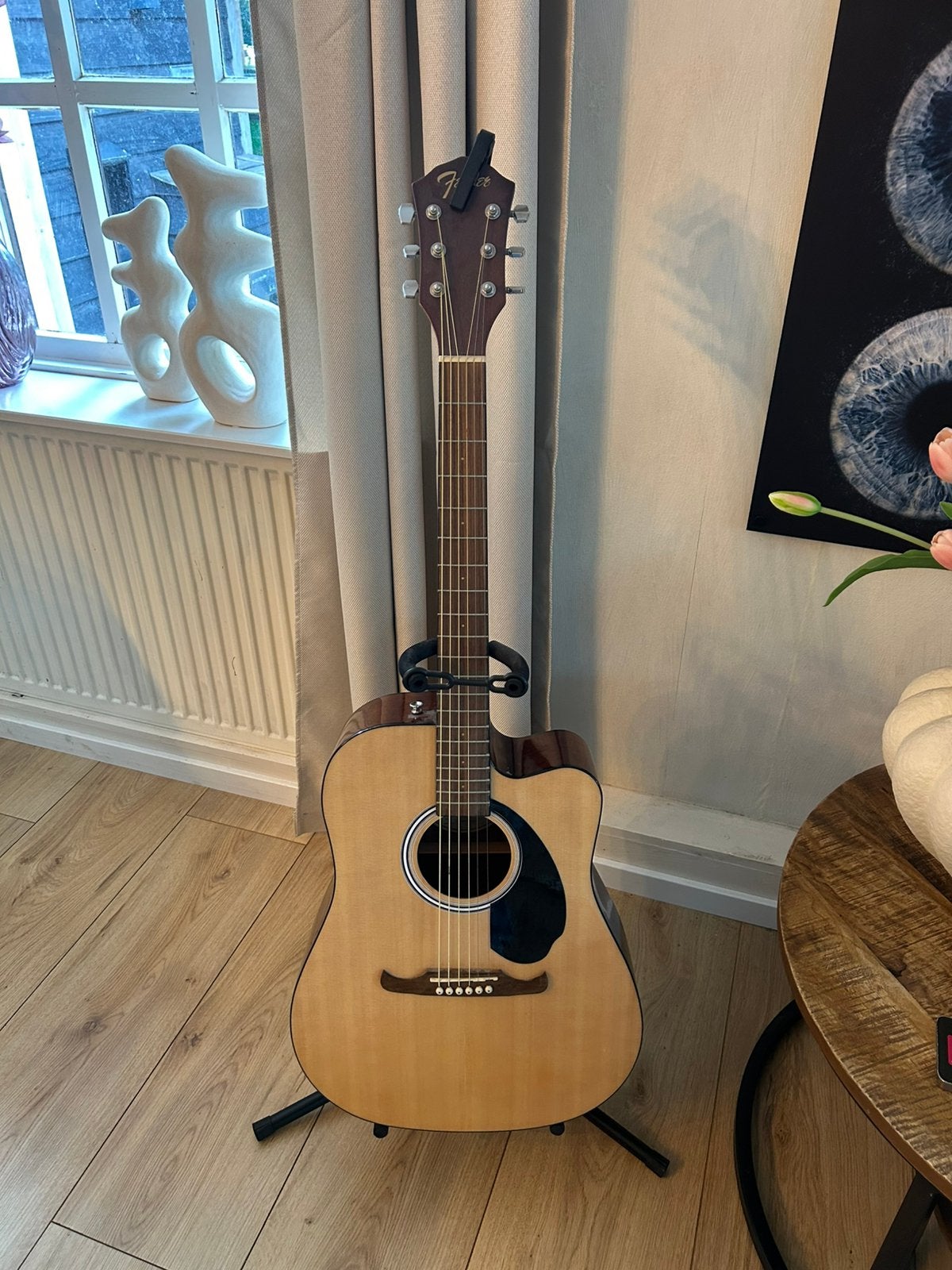 Fender FA-125CE MAT gitaar, Muziek en Instrumenten, Snaarinstrumenten | Gitaren | Akoestisch, Ophalen, Zo goed als nieuw, Western- of Steelstringgitaar