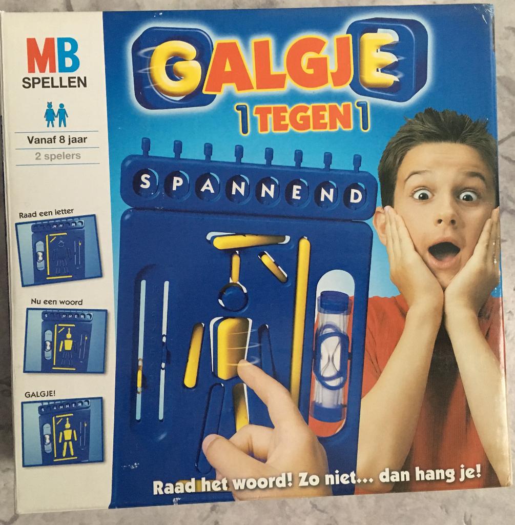 Galgje van mb, in goede staat! Compleet!, Een of twee spelers, Ophalen of Verzenden, Gebruikt, MB Spellen