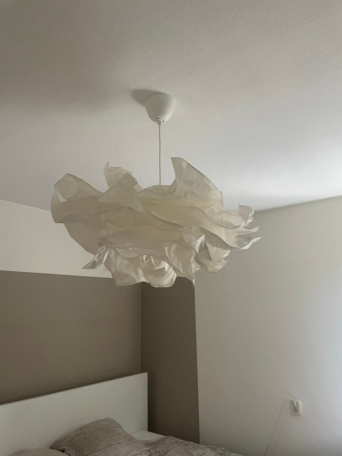 IKEA KRUSNING hanglamp, wit, 80 cm, Ophalen, Zo goed als nieuw, Overige materialen, E27 (groot)