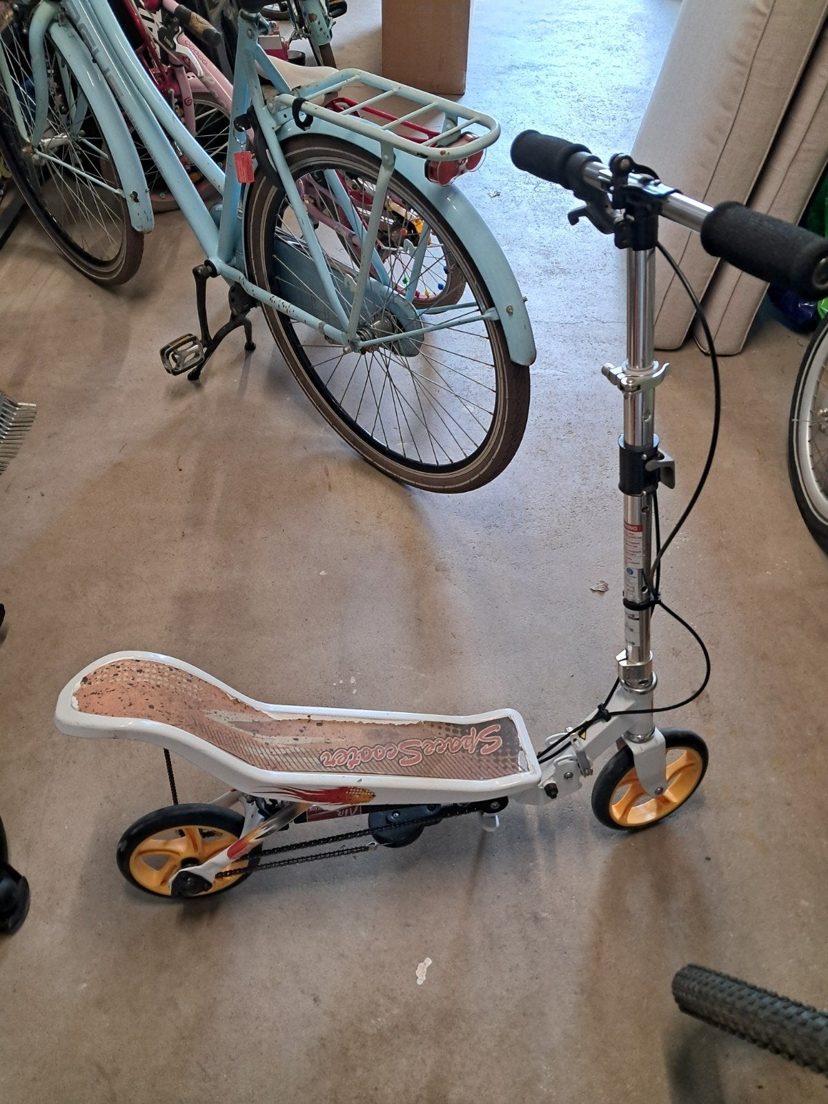 Space Scooter X590 - Gebruikte step met zitje, Fietsen en Brommers, Ophalen, Gebruikt, Overige typen, Space Scooter