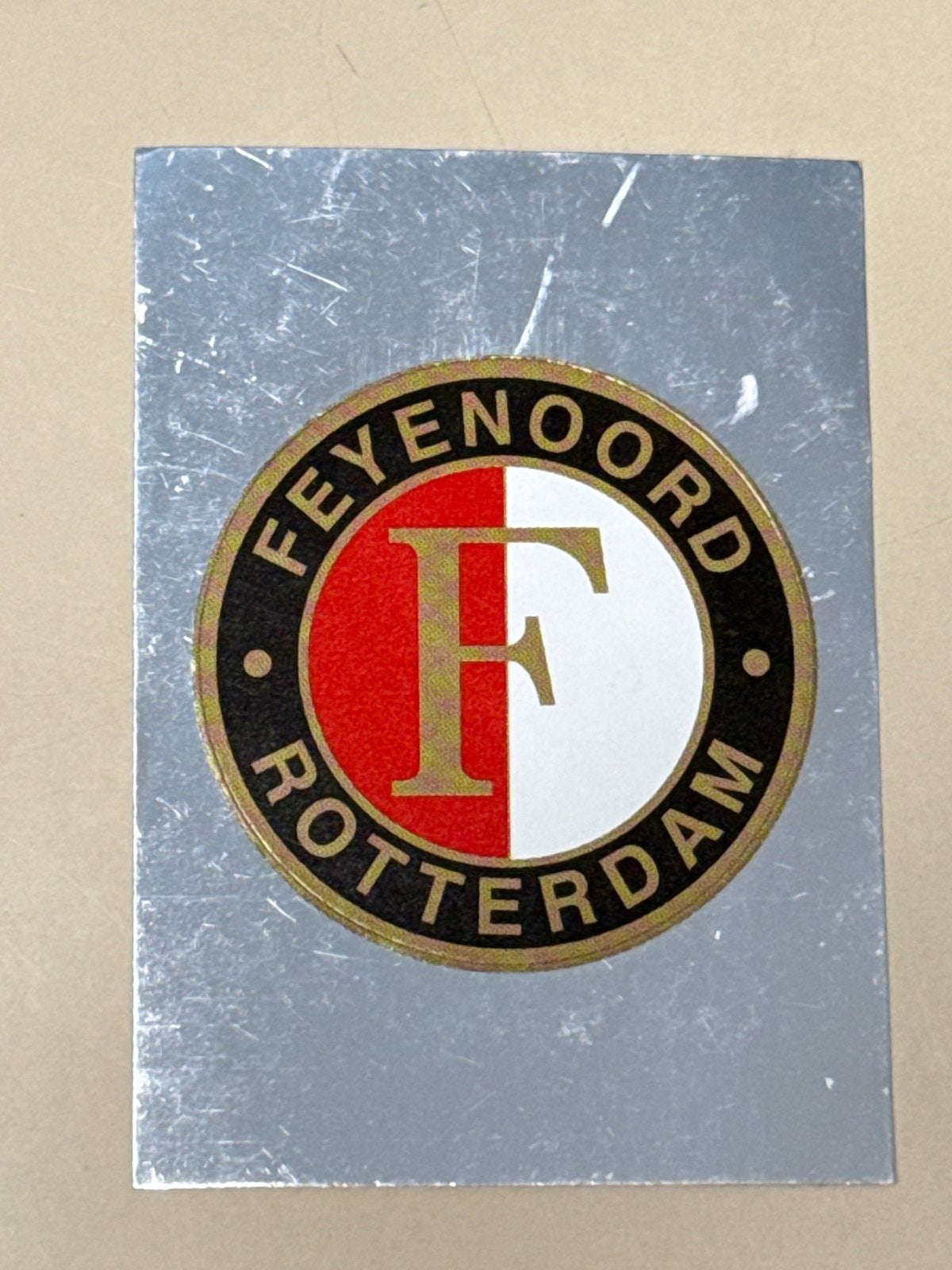 Feyenoord logo sticker - De voetballers en hun verhaal 049, Ophalen of Verzenden, Gebruikt, Feyenoord, Poster, Plaatje of Sticker