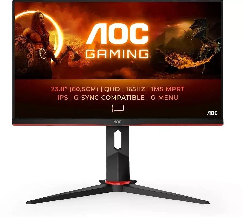 AOC gaming monitor 1440p 165Hz, Computers en Software, Monitoren, Ingebouwde speakers, IPS, Aoc, Minder dan 1 ms