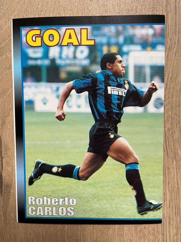 Fotokaart Roberto Carlos (Inter Milan)., Ophalen of Verzenden, Nieuw, Spelerskaart