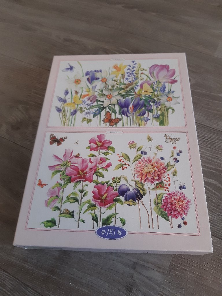 2 legpuzzels van 1000 stukjes (Janneke Brinkman), Ophalen of Verzenden, 500 t/m 1500 stukjes, Gebruikt, Legpuzzel