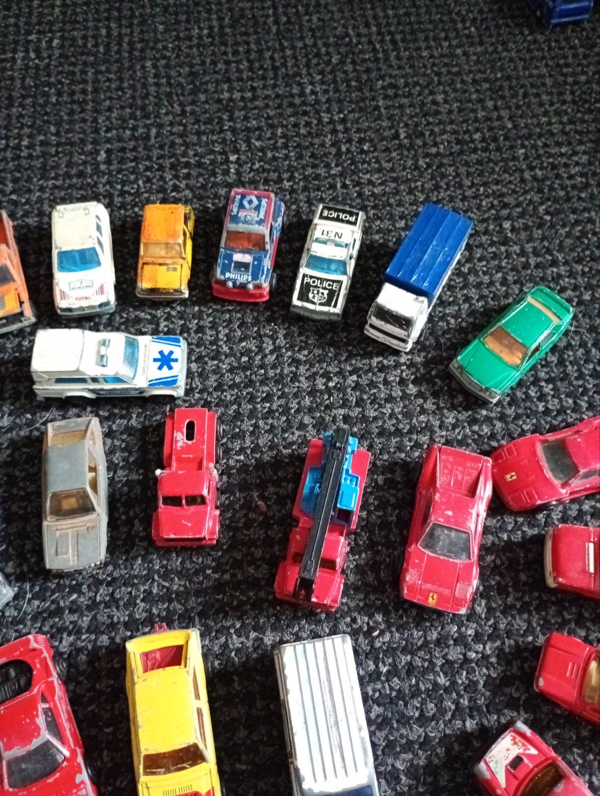Matchbox en Majorette, 60 stuks, Ophalen of Verzenden, Gebruikt, Auto