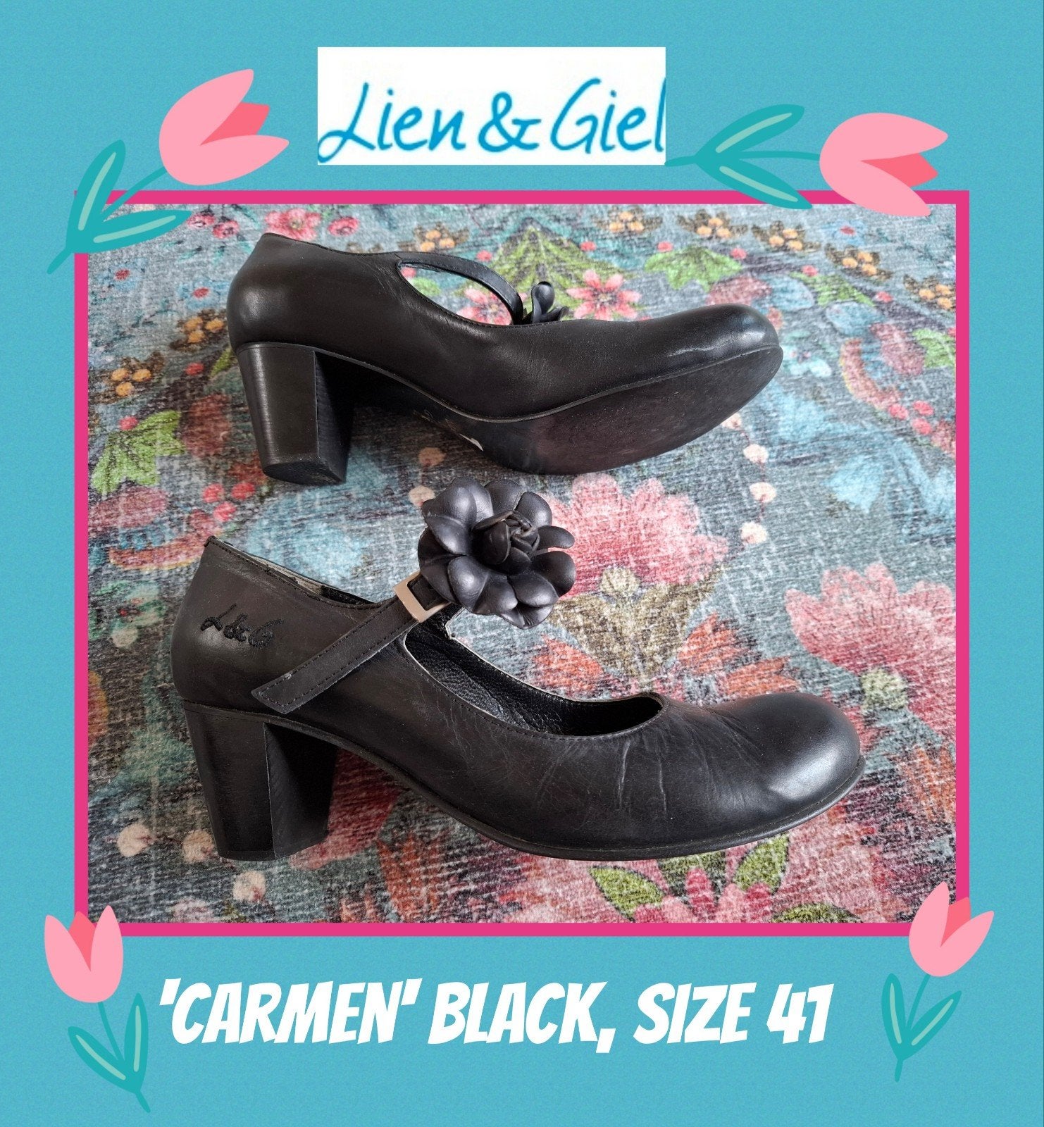 Lien en Giel pumps Carmen, zwart maat 41, Kleding | Dames, Pumps, Verzenden, Zwart, Zo goed als nieuw