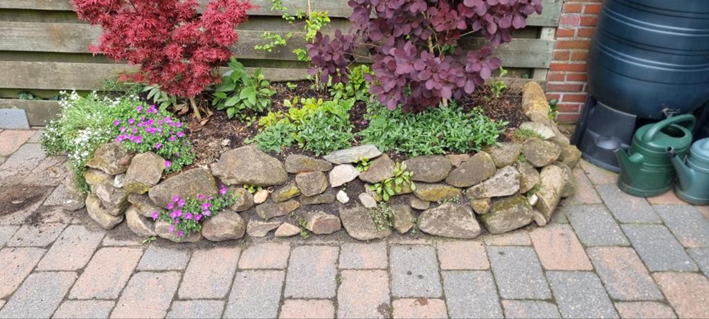 Natuurstenen borderstenen voor tuin of perk, Ophalen, Gebruikt, Natuursteen, Minder dan 25 cm