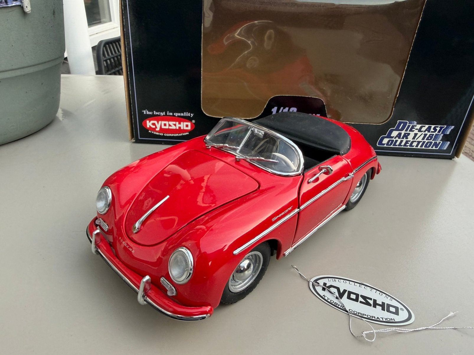 1/18 kyosho Porsche 356/a 1600 speedster (Bo), Ophalen of Verzenden, Nieuw, Kyosho