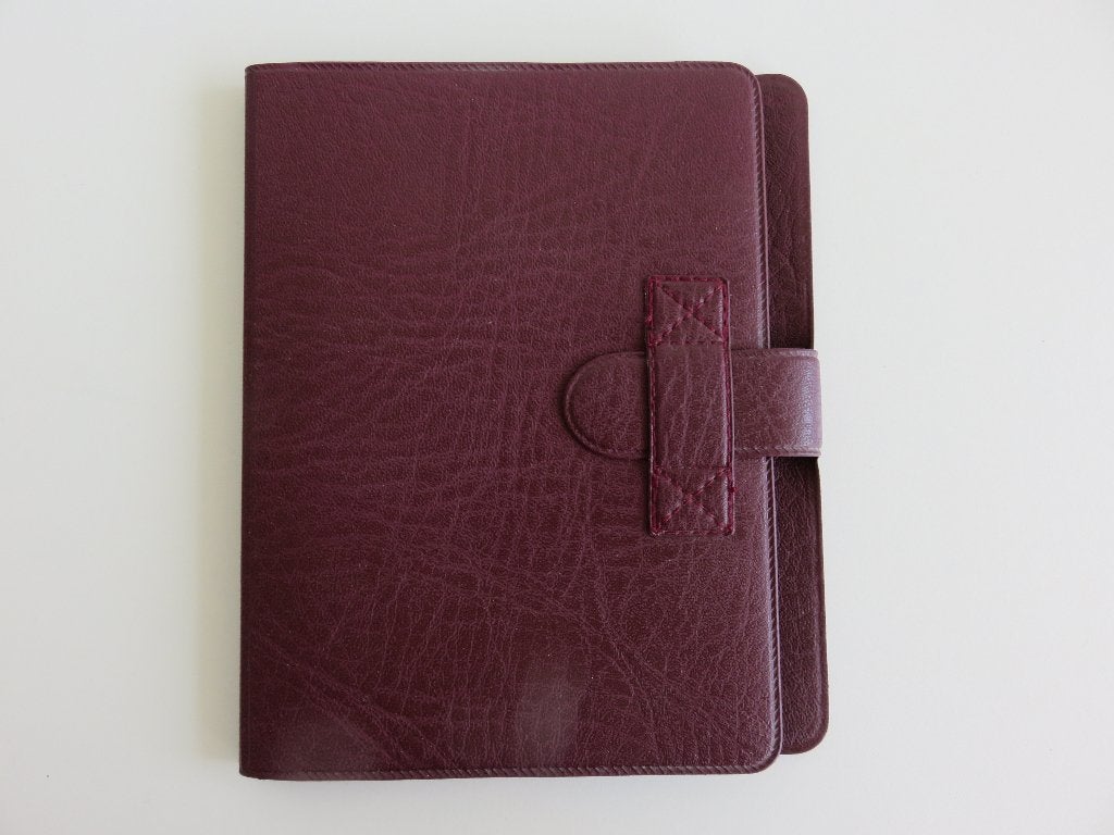 roodbruin kunstleer fotomapje voor 18x2 foto's, Rood, Ophalen of Verzenden, Zo goed als nieuw, Met insteekhoezen