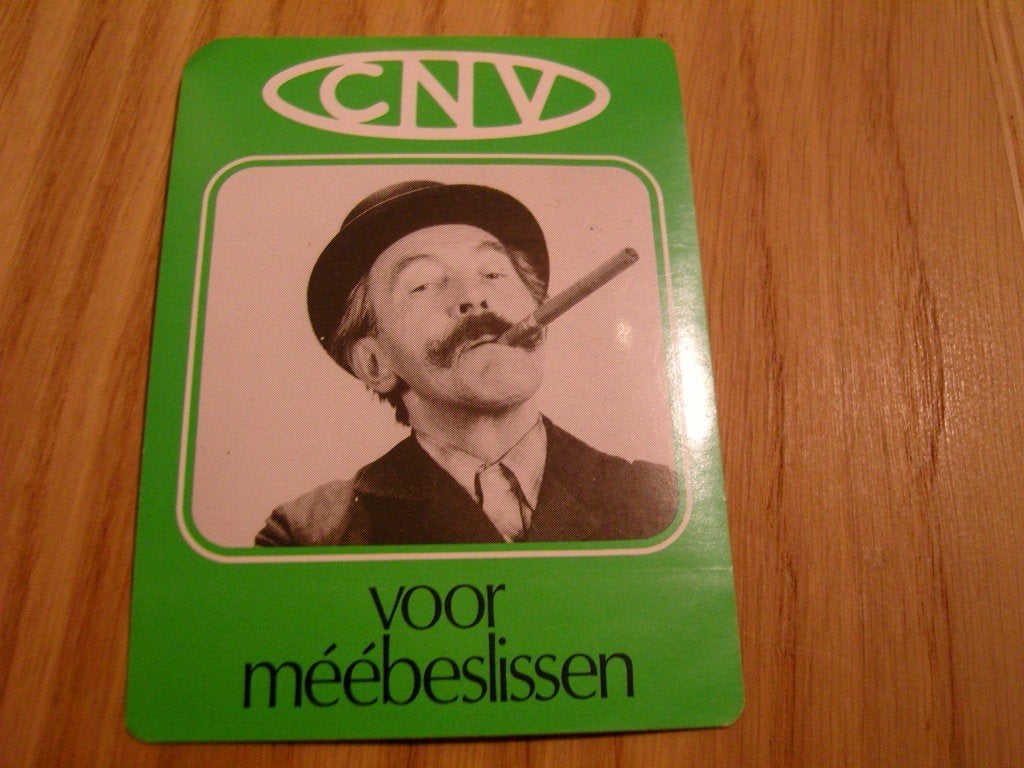 sticker CNV voor méébeslissen, Ophalen, Zo goed als nieuw