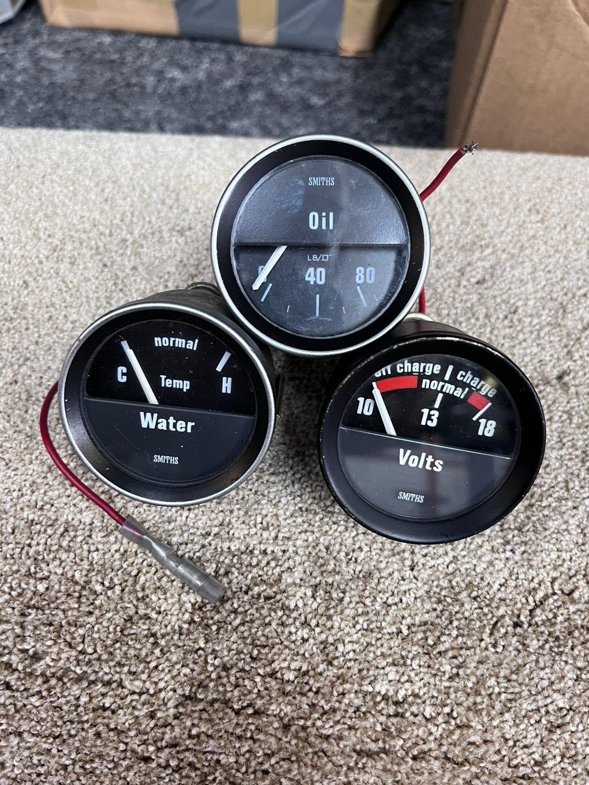 SMITHS Meters: Water Temp, Oliedruk & Volt - Werkend, Auto-onderdelen, Ophalen of Verzenden, Gebruikt, Oldtimer onderdelen