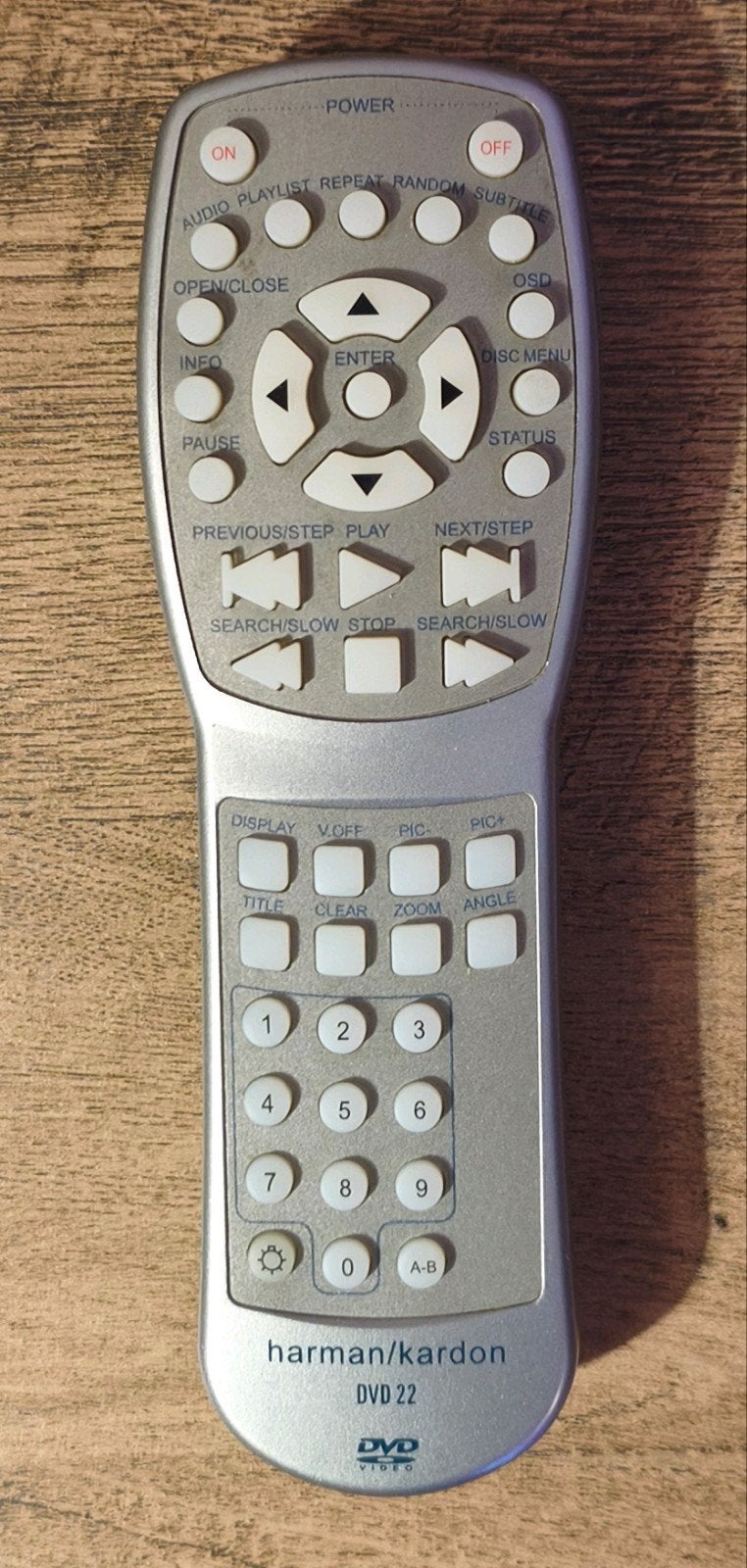 Harman/Kardon DVD 22 Afstandsbediening - Origineel, Ophalen of Verzenden, Gebruikt, Origineel, Dvd