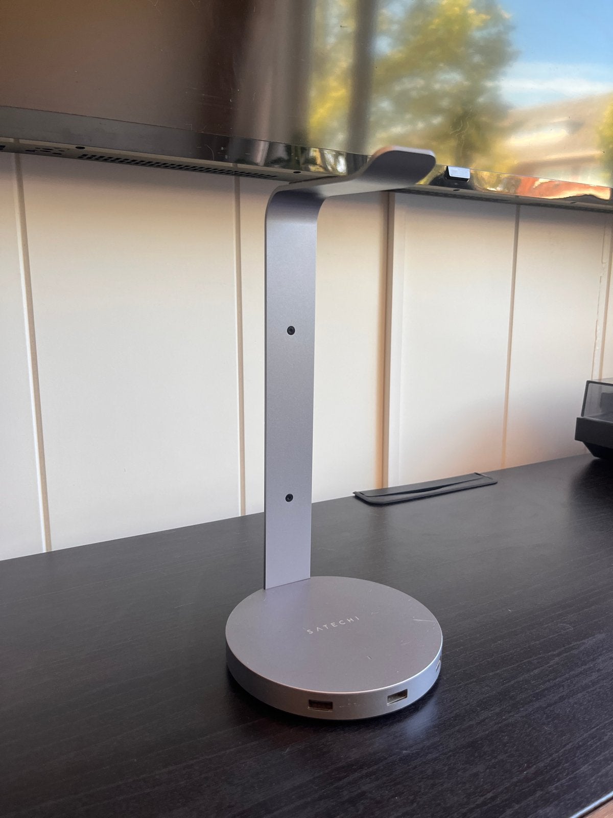 Satechi aluminium hoofdtelefoon standaard met USB-hub, Audio, Tv en Foto, Koptelefoons, Overige merken, Zilver, Overige typen
