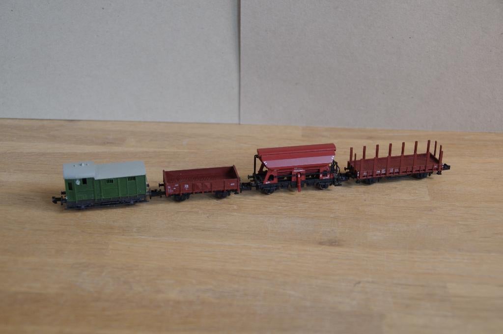 Diverse Minitrix Fleischmann wagons, Overige merken, Gebruikt, Gelijkstroom, Wagon