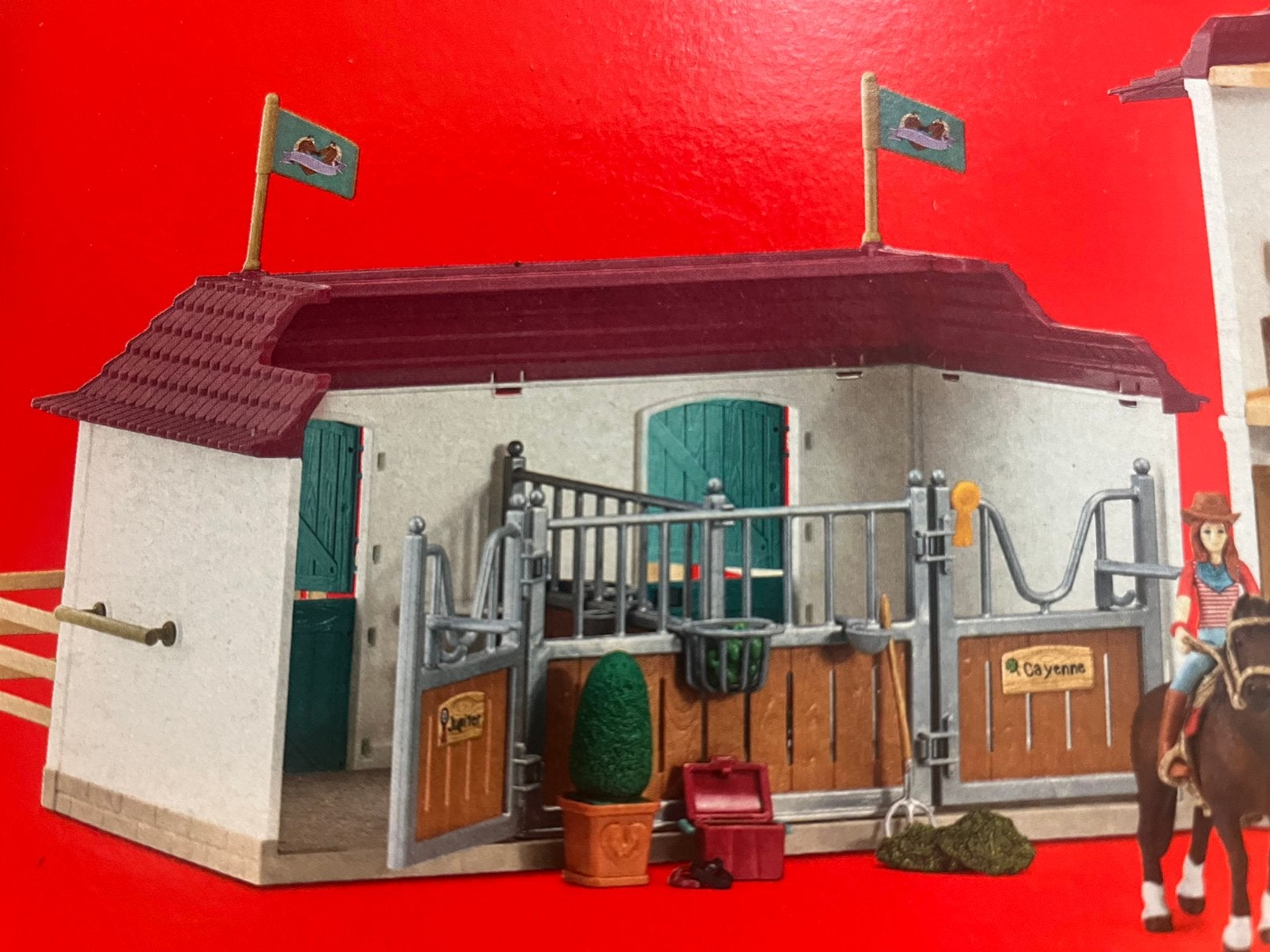 Schleich horse club + boerderij + stal, Ophalen, Zo goed als nieuw