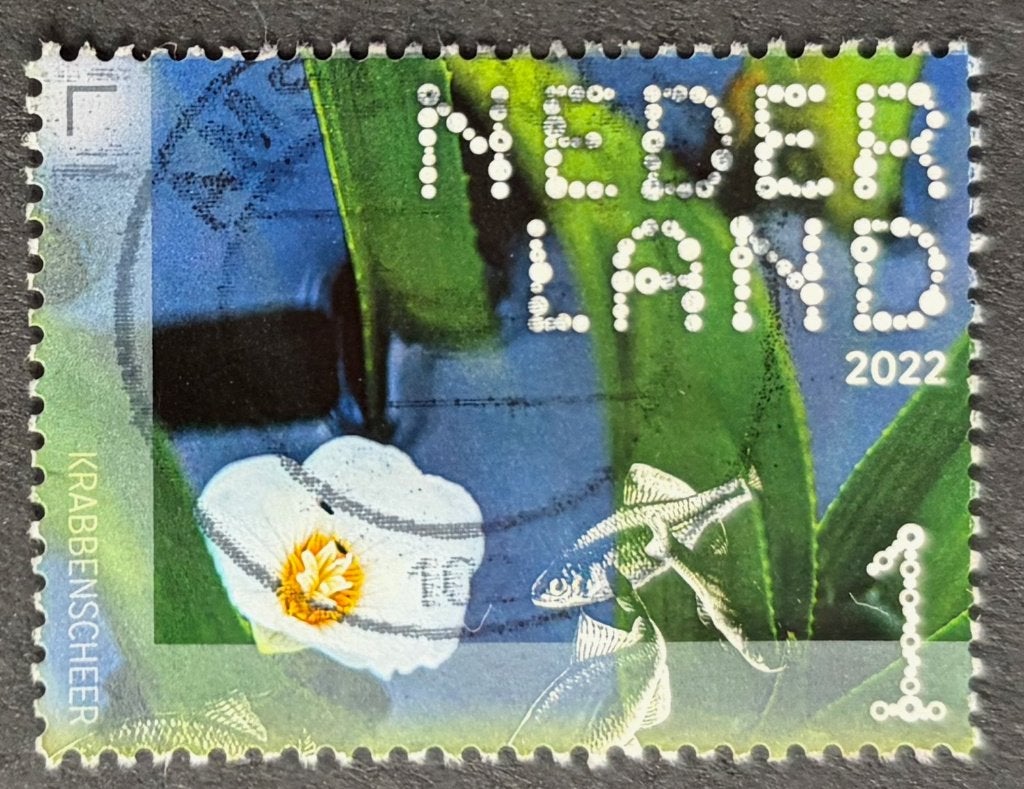 Postzegel Nederland Krabbenscheer beleef de natuur, Postzegels en Munten, Ophalen of Verzenden, Na 1940, Gestempeld