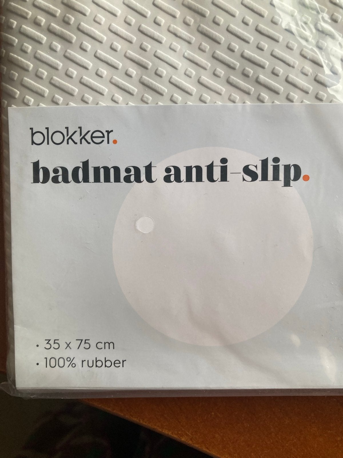 Blokker Badmat Anti-Slip 35x75 cm - Nieuw, Nieuw, Ophalen of Verzenden, Badmat, Wit