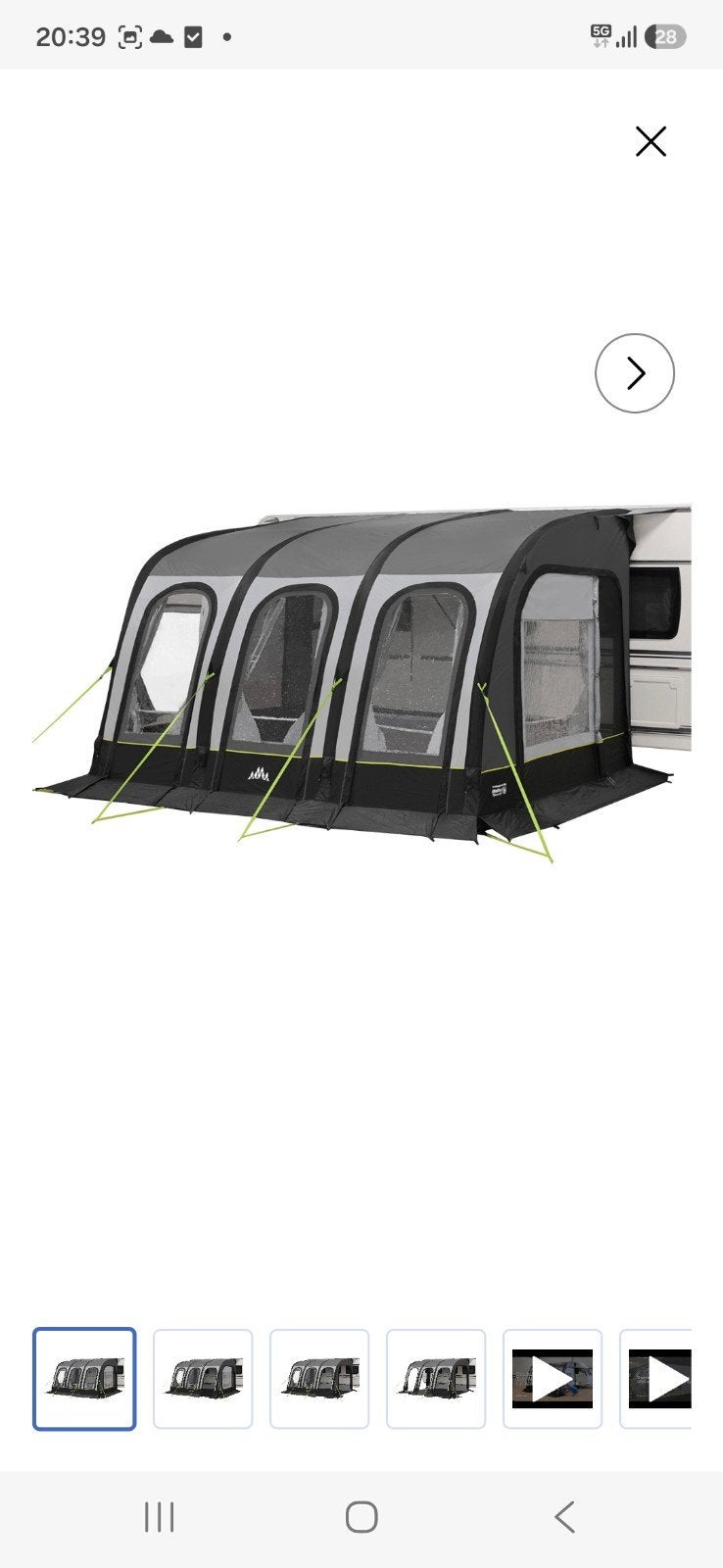 Monaco 380 Easy Air Connected caravan en camper voortent, Ophalen of Verzenden, Nieuw