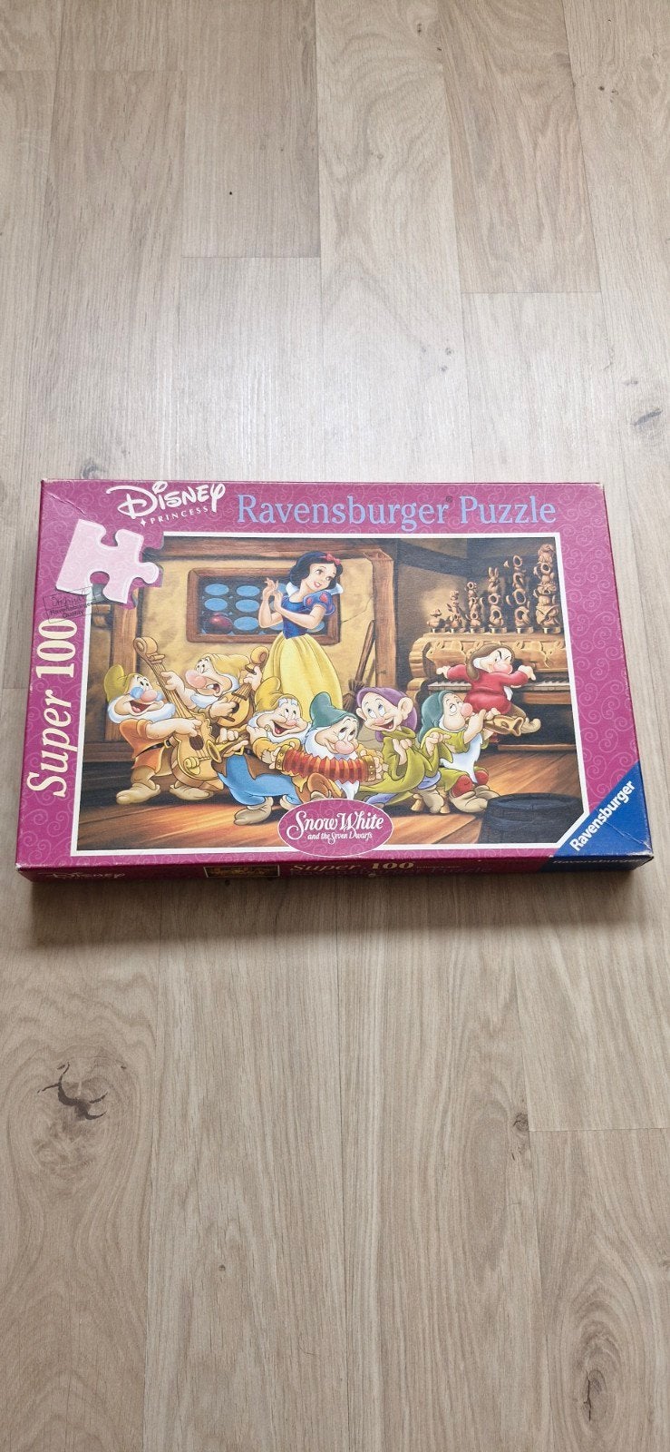 Disney Ravensburger Puzzel Sneeuwwitje 100 stukjes, Hobby en Vrije tijd, Ophalen of Verzenden, Minder dan 500 stukjes, Gebruikt