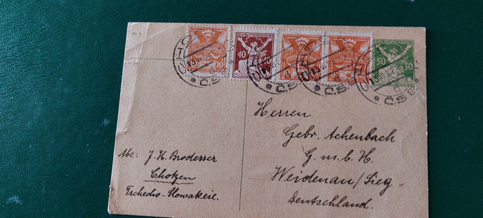 Tsjechoslowakije briefkaart, Ophalen of Verzenden, Briefkaart