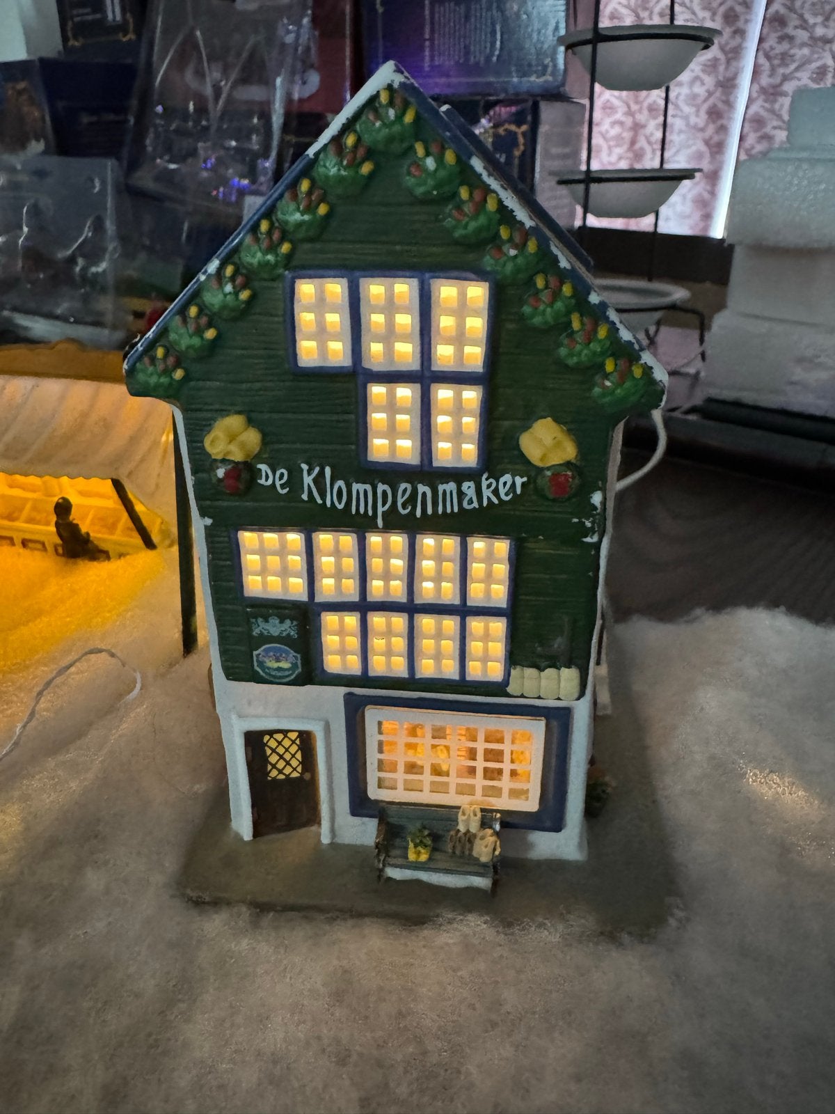 Luville kerstdorp Klompenmaker, Ophalen of Verzenden, Gebruikt