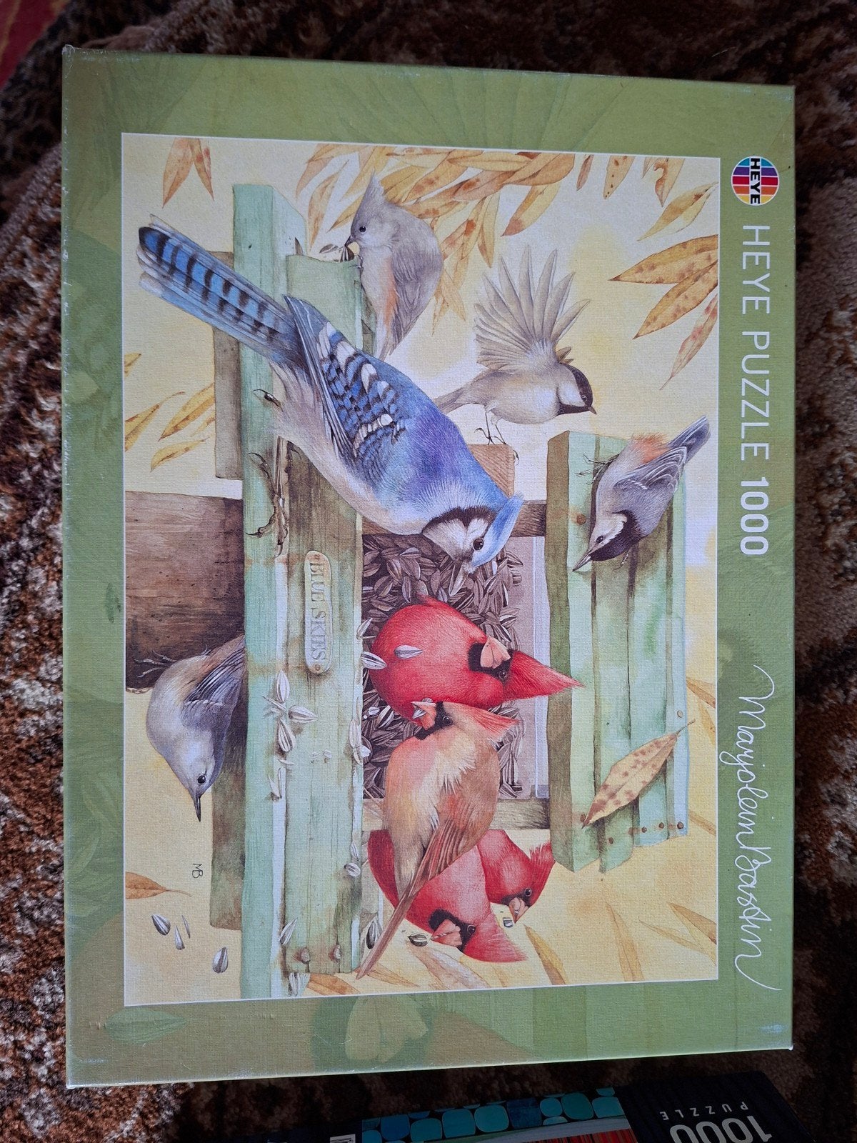 Heye Legpuzzel 1000 stukjes - Vogels van Marjolein Bastin, Ophalen of Verzenden, 500 t/m 1500 stukjes, Gebruikt