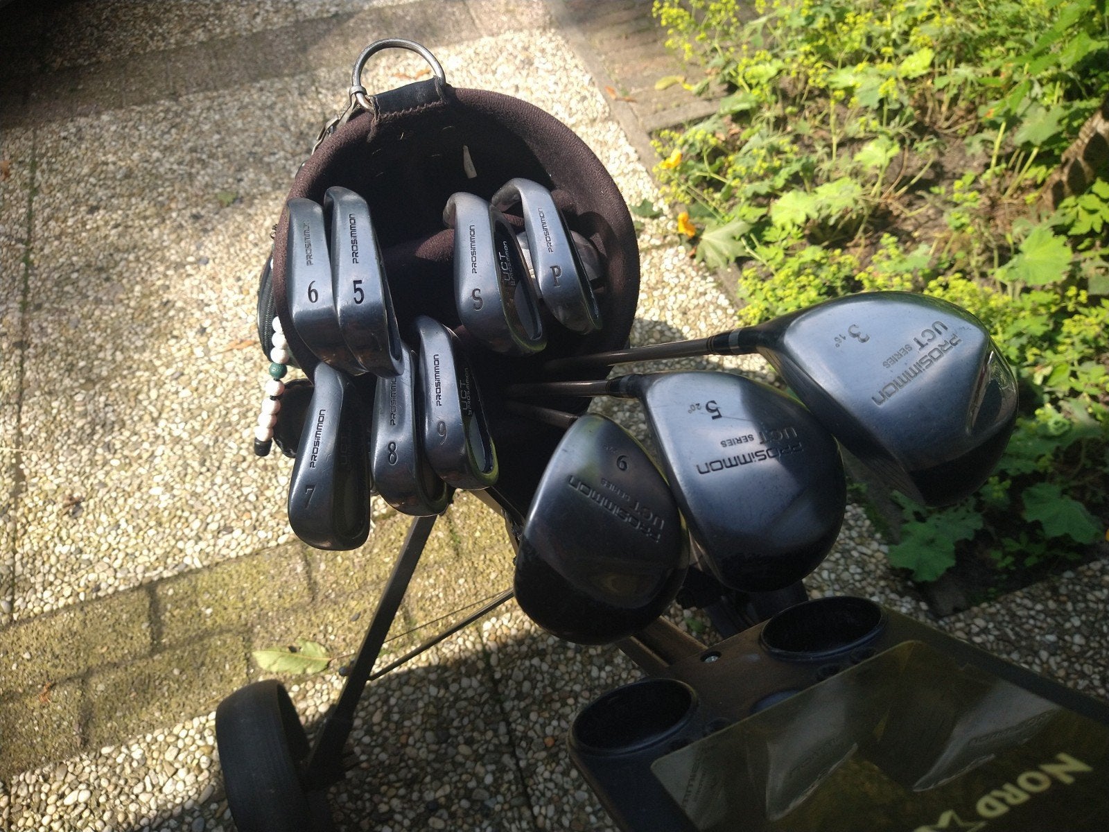 Dames golfset met tas en trolley van het merk Prosimmon., Ophalen, Gebruikt, Overige typen, Overige merken