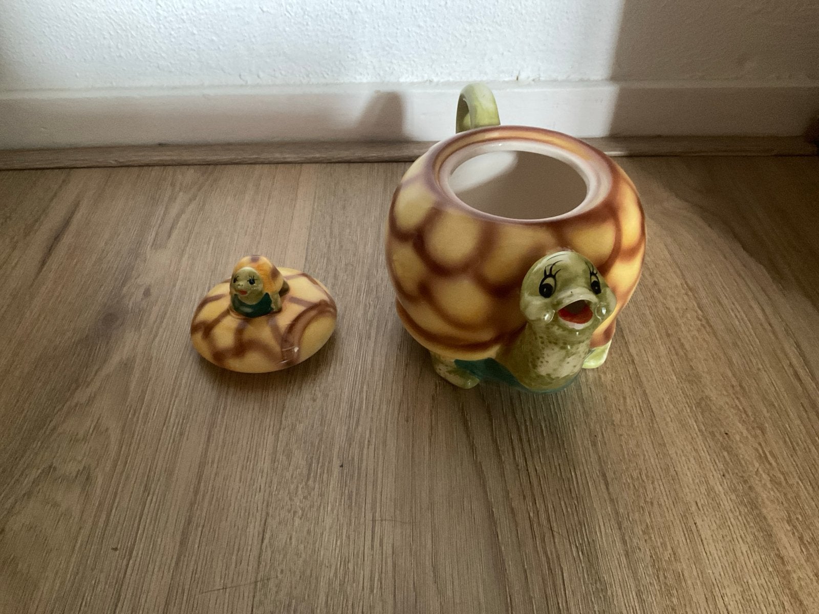 Vintage Siaki Dolomite Schildpad Theepot met Deksel, Ophalen of Verzenden