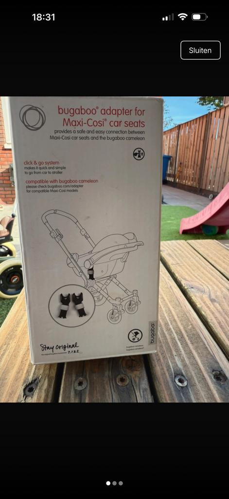 Bugaboo autostoel adapter, Ophalen of Verzenden, Zo goed als nieuw, Bugaboo