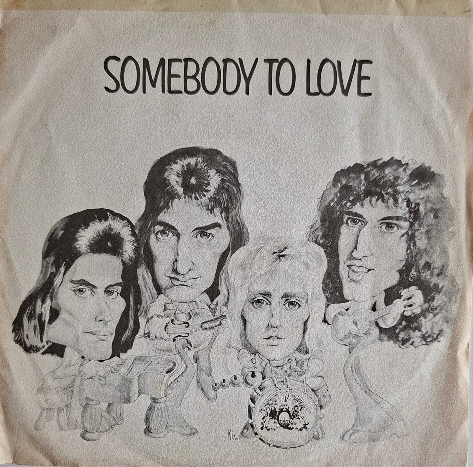 Queen - Somebody to love (1976), 7 inch, Zo goed als nieuw, Pop, Overige typen