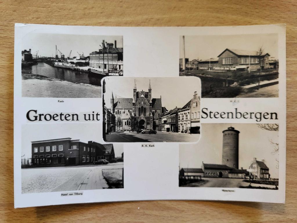 ansicht Groeten uit STEENBERGEN, Verzamelen, Ophalen of Verzenden, Voor 1920, Noord-Brabant
