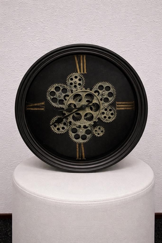 Moderne Wandklok met Zichtbaar Uurwerk, Ophalen, Zo goed als nieuw, Wandklok