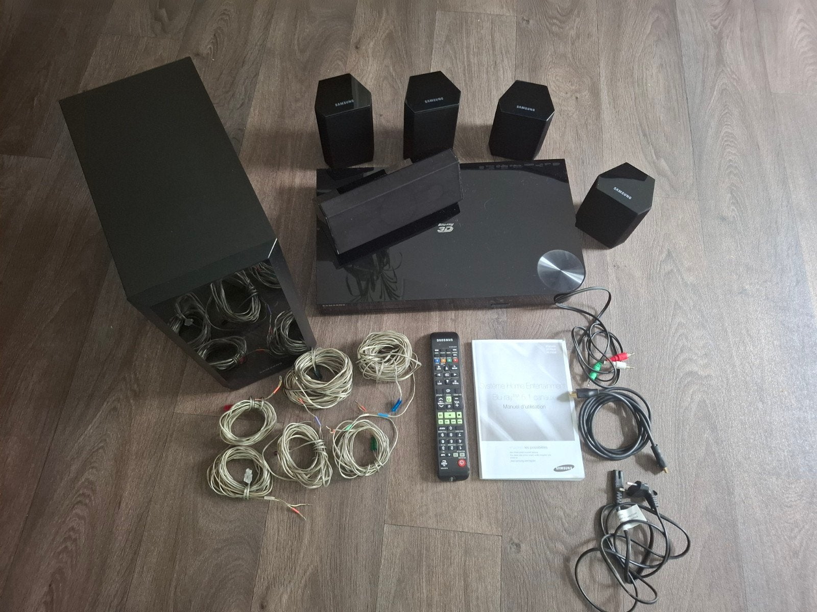 Complete Samsung Home Cinema Set HT-5500, Gebruikt, Blu-ray-speler, 70 watt of meer, 5.1-systeem