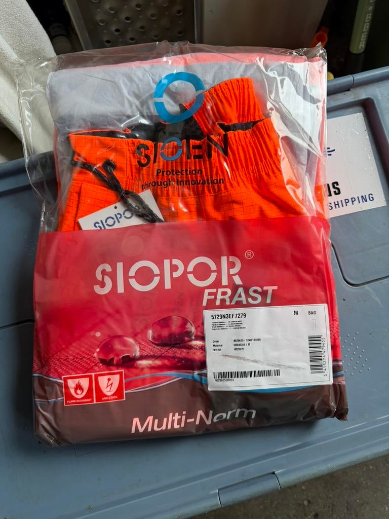Sioen regen broek-M. antistatisch, vlamvertragend, Ophalen of Verzenden, Nieuw