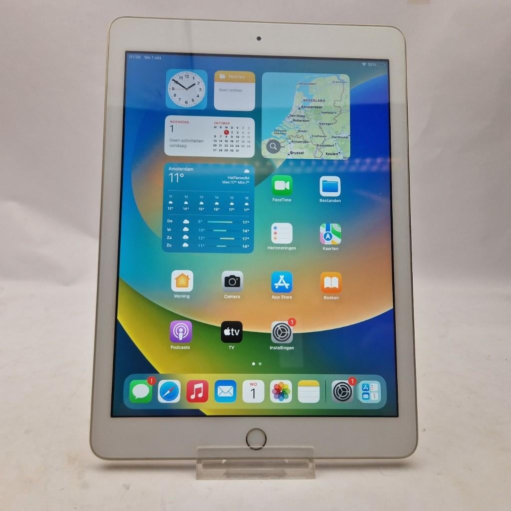 Apple iPad 5e 2017 128GB | Nu voor maar € 99,99, Ophalen of Verzenden, Zo goed als nieuw, 10 inch, Bescherming voor- en achterkant