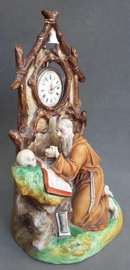 Om 1800-1835 Grote Zakhorloge Houder Vanitas Memento Mori, Ophalen of Verzenden