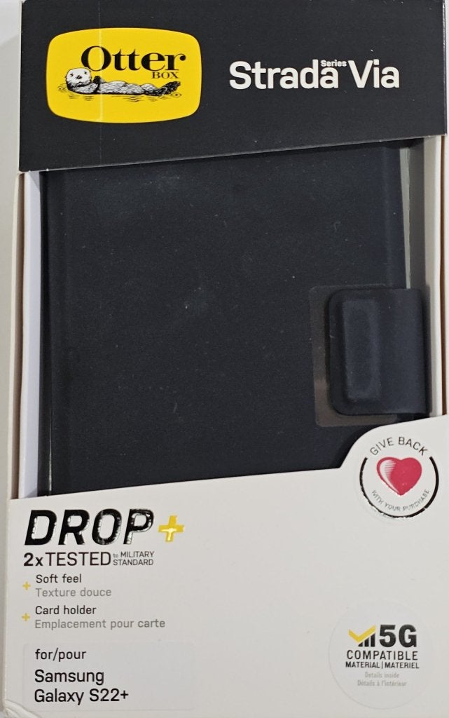 OtterBox Strada Via Hoes Samsung  S22+- Zwart | Nieuw, Overige modellen, Nieuw, Hoesje of Tasje, Ophalen of Verzenden