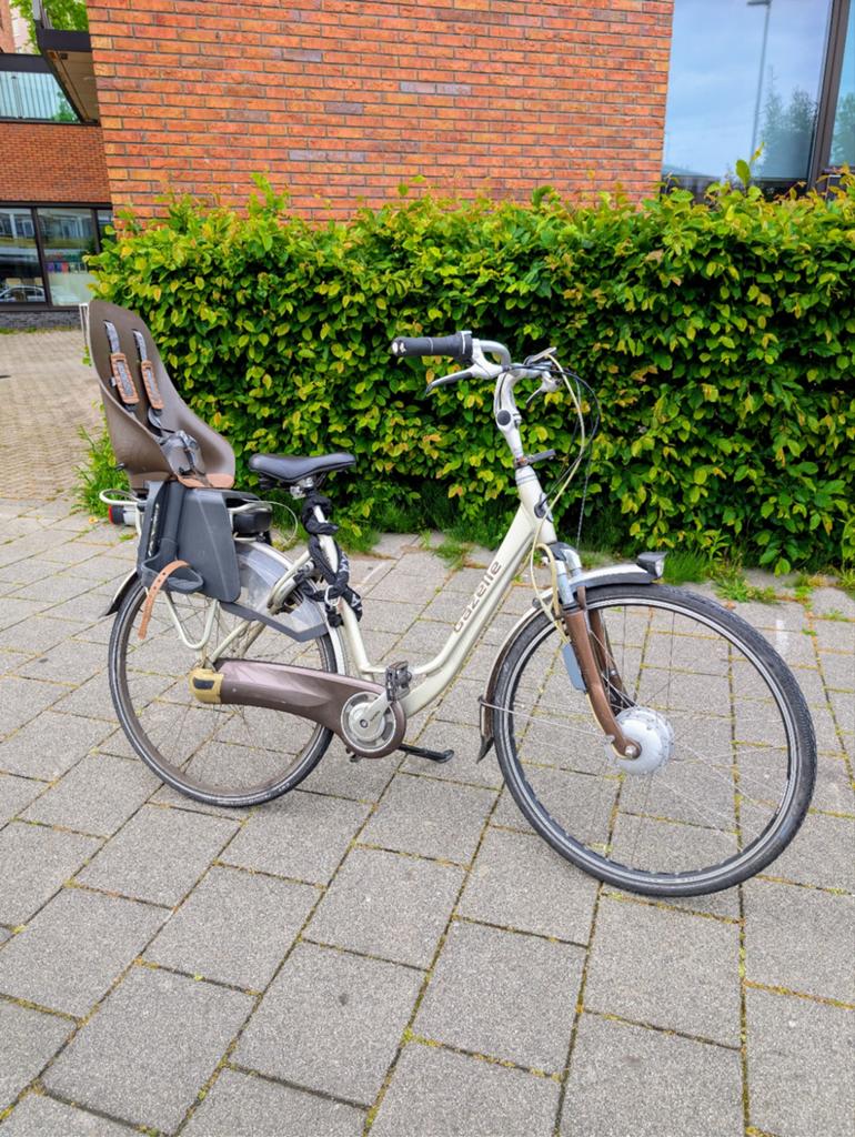 Elektrische fiets Gazelle limited edition + kinderzitje, 53 tot 56 cm, Velgrem, Versnellingen, Ophalen of Verzenden
