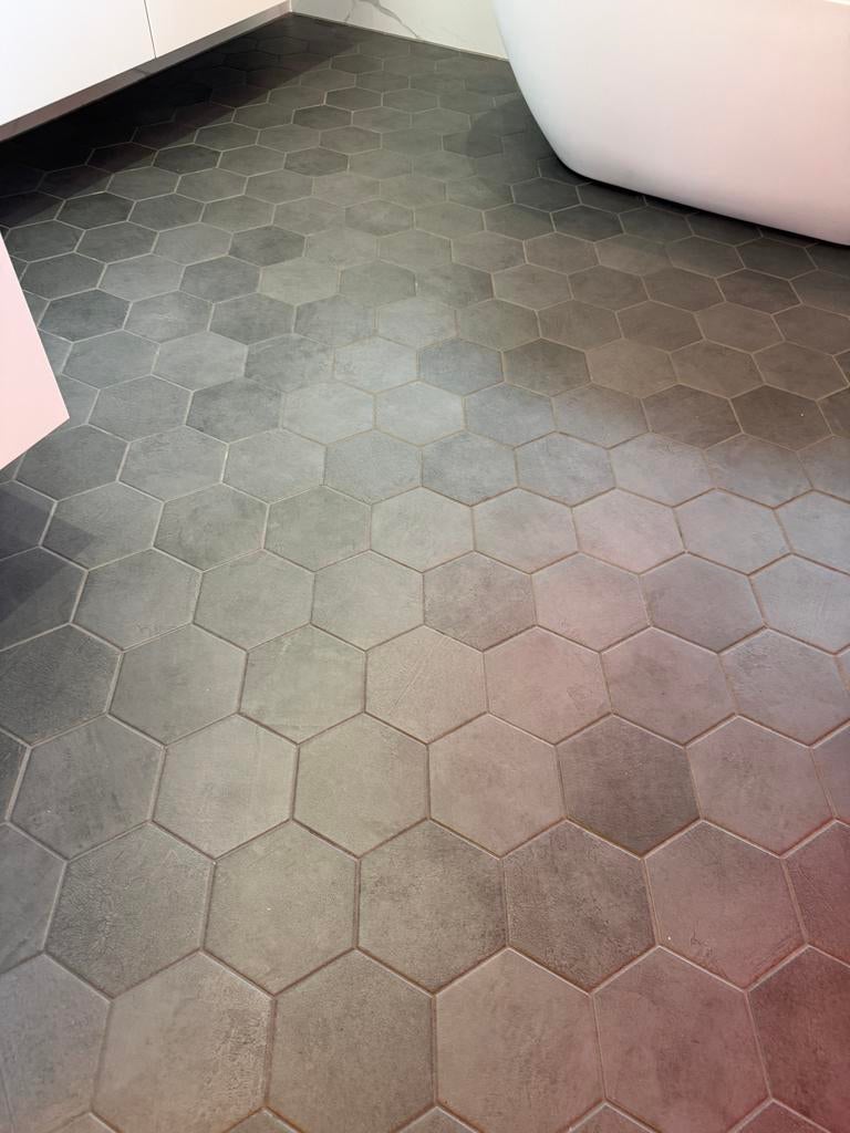 Grespania Varese Base Antracita Hexagon Tegels (3,7+ m²), Ophalen, Keramiek, Nieuw, Minder dan 20 cm