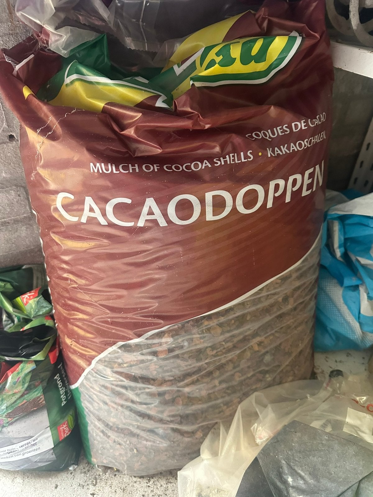 Cacaodoppen Culvita, Ophalen, Tuinaarde