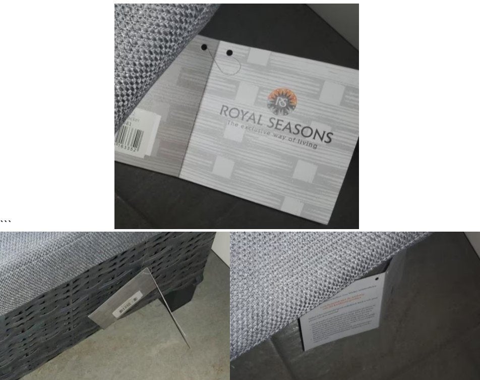 Royal Seasons voetenbank-wicker-NIEUW, Tuin en Terras, Tuinmeubel-accessoires, Ophalen, Nieuw